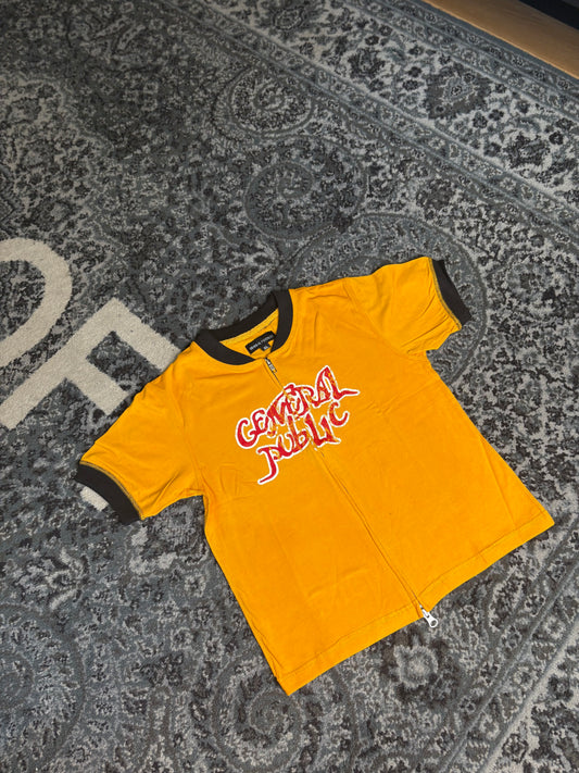 General Public Women’s Zip Front Tee DS