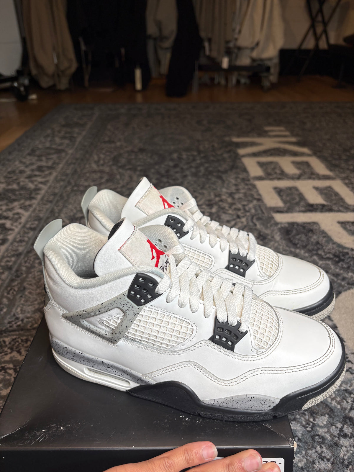 Jordan 4 Retro “White Cement” Clean Og Size 8.5