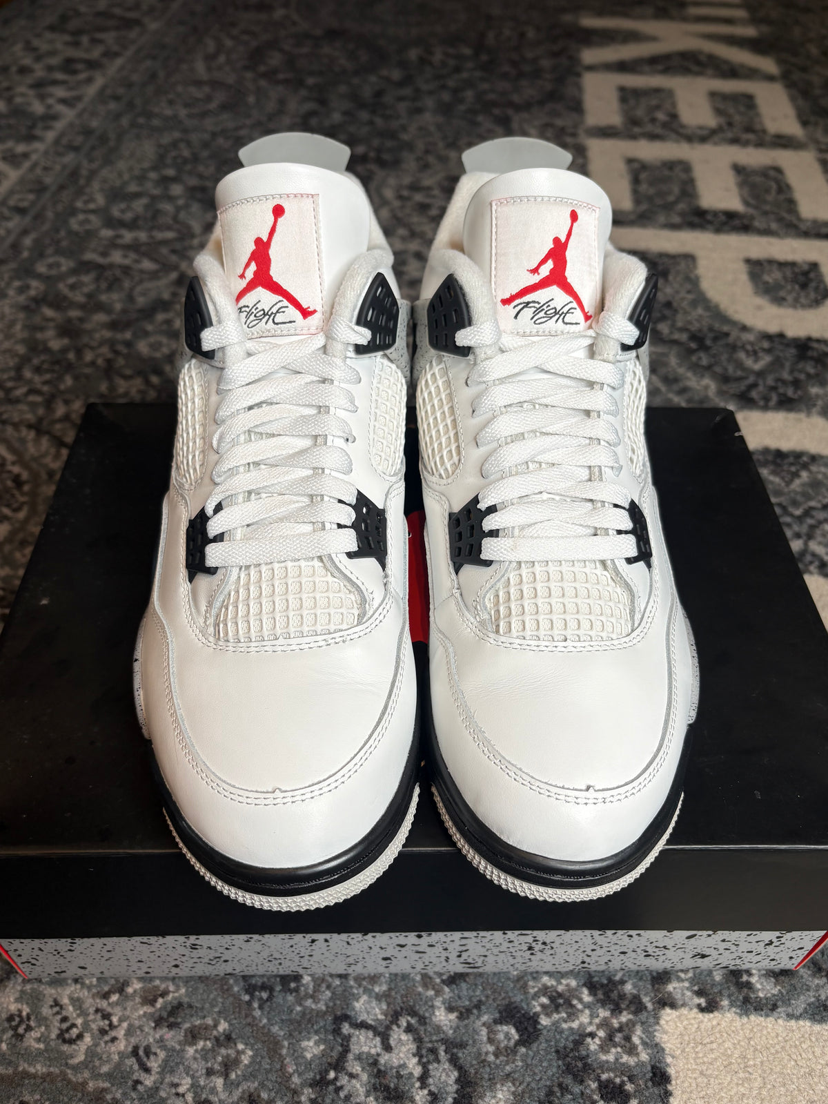 Jordan 4 Retro “White Cement” Clean Og Size 10.5