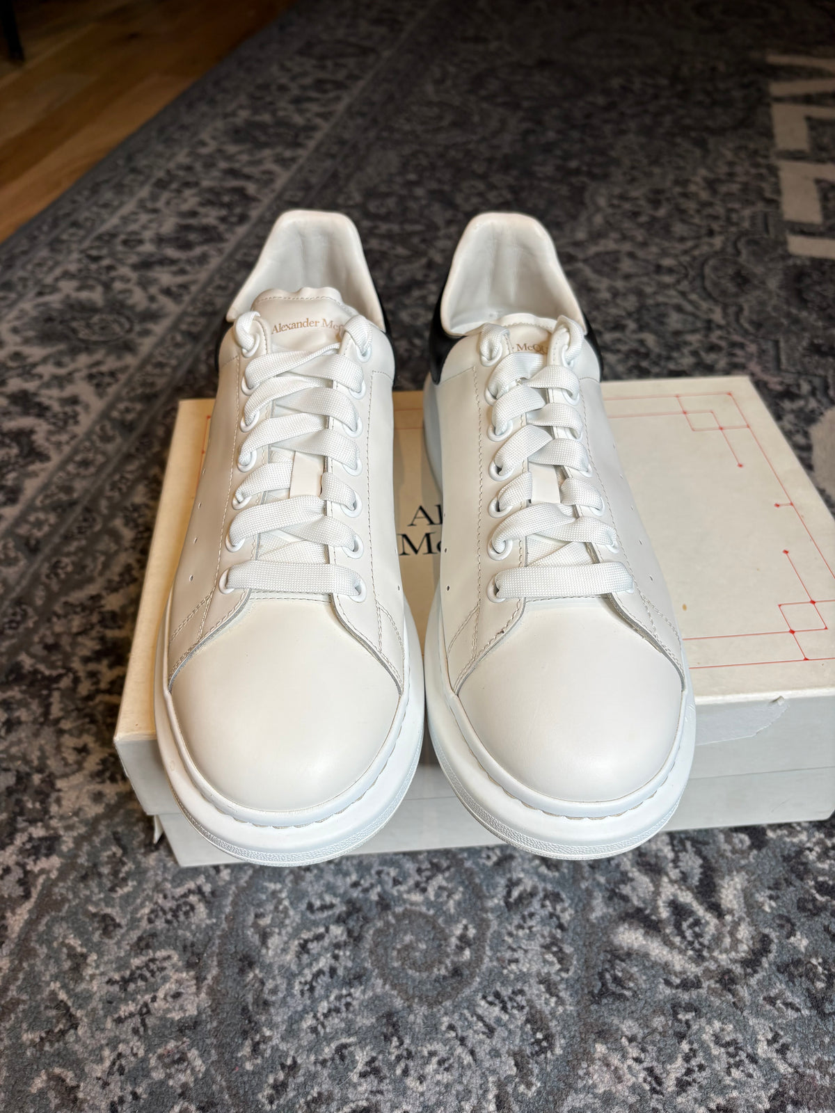 Alexander McQueen Oversized “Black and White” Clean Og Size 12(45 EU)