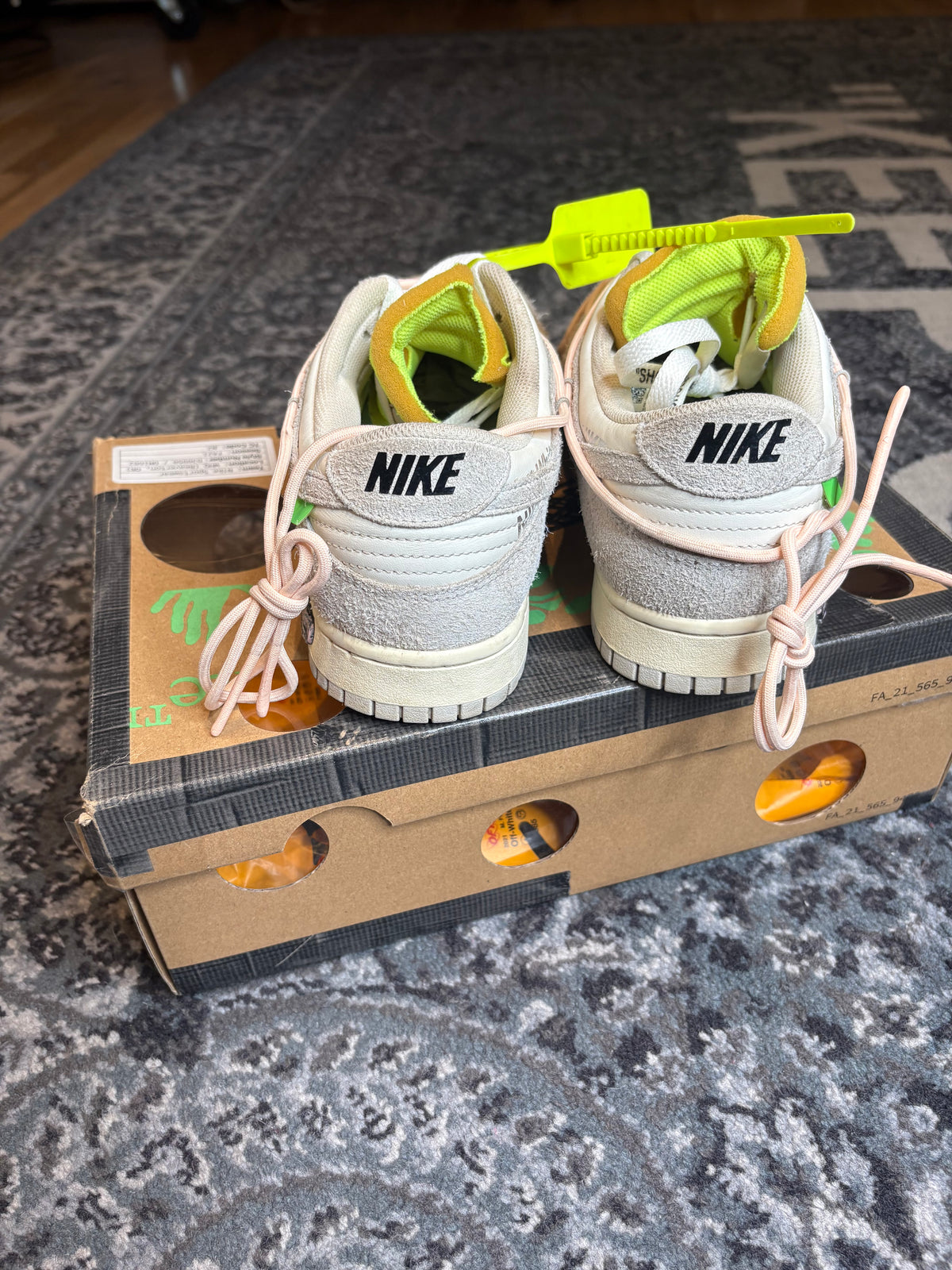 Nike Dunk Low “Off White Lot 12” Clean Og Size 10