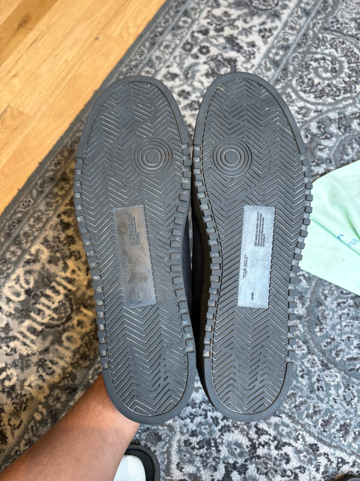 OFF-WHITE Vulcanized 5.0 Low Top “Black Black White” Clean Nb Size 13(46 EU)