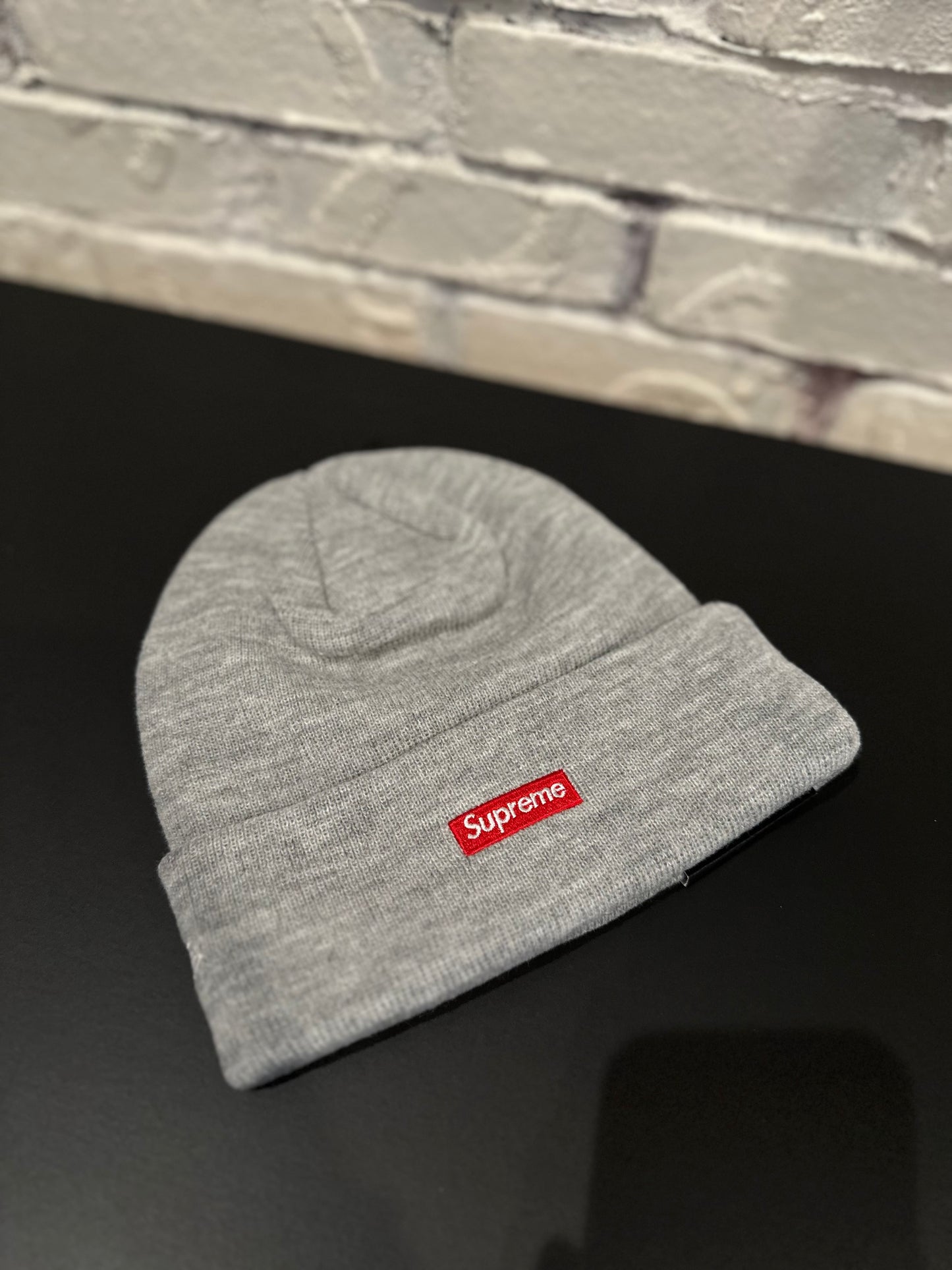 Supreme Gray Devil S Logo Beanie DS