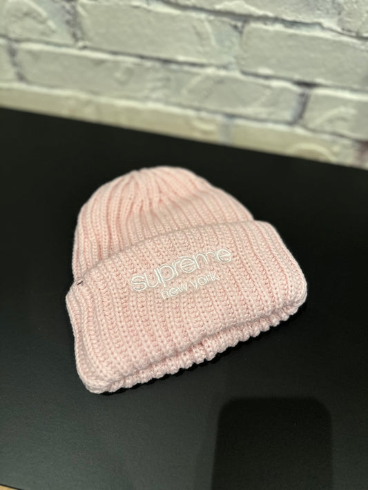 Supreme Pink Knit Beanie DS