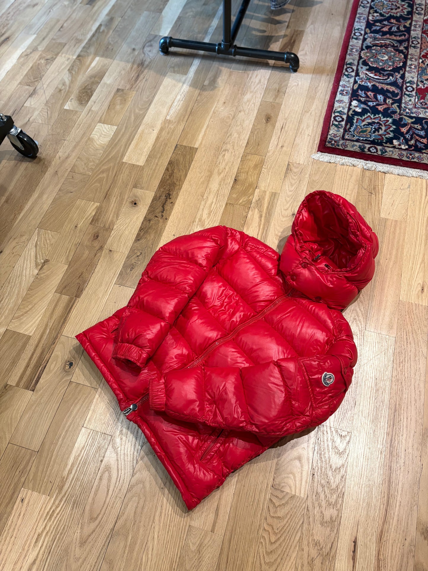 Moncler Red Puffer Size Medium