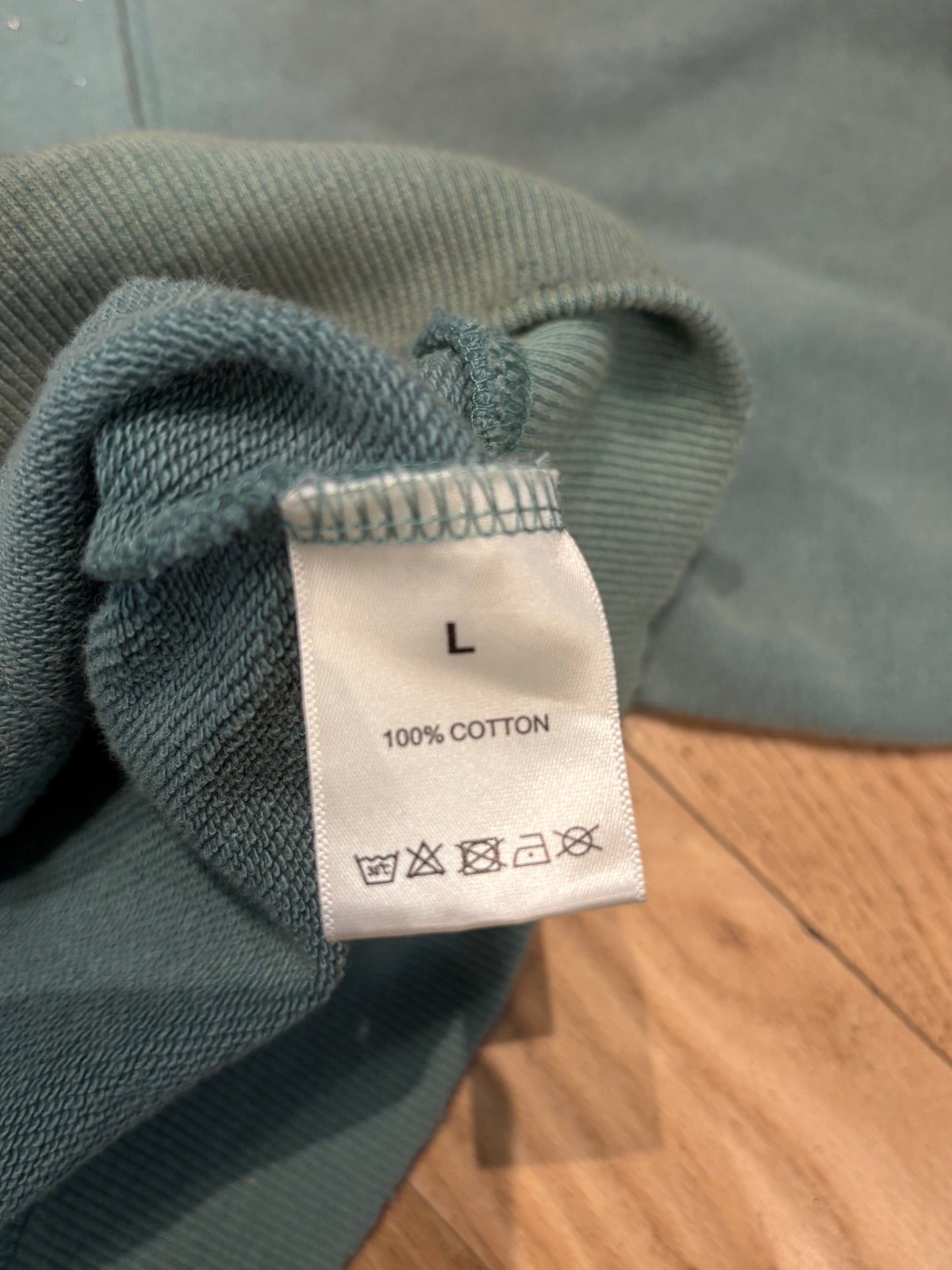 Vale Green Rhinestone Zip Hoodie Size Large