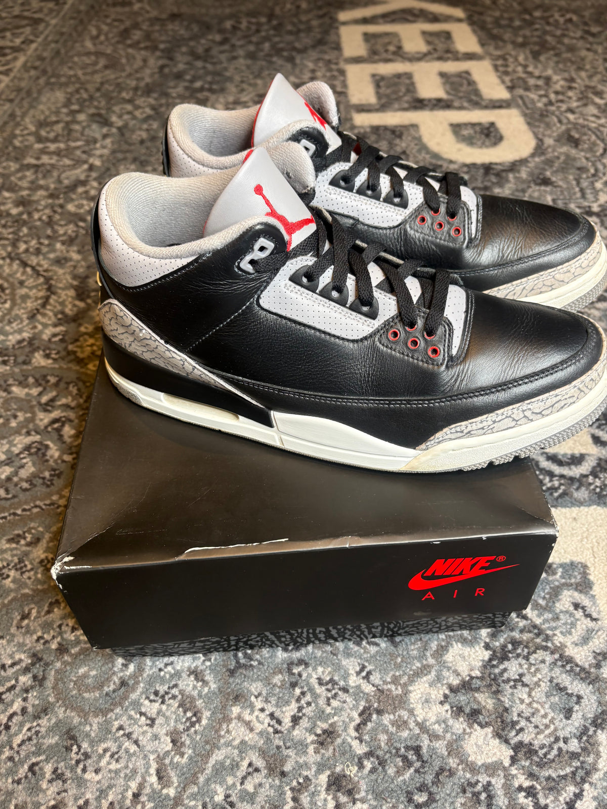 Jordan 3 Retro “Black Cement” Clean Og Size 11.5