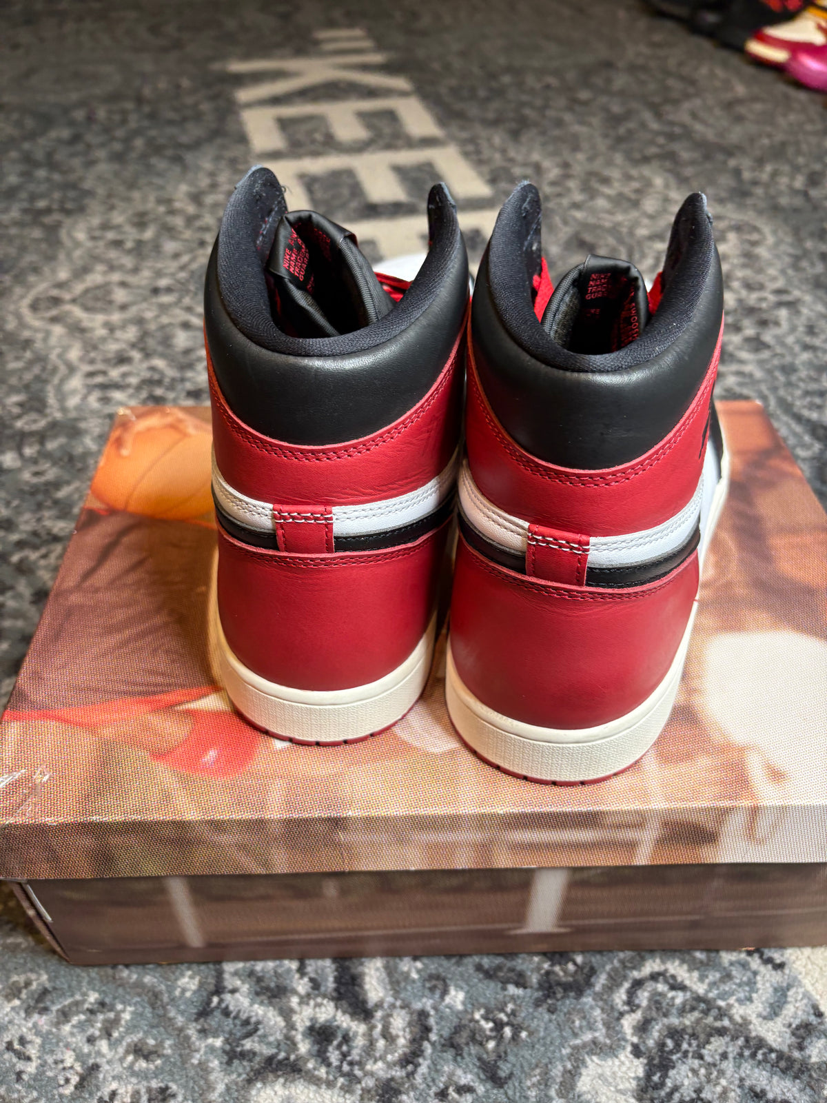 Jordan 1 Retro “Black Toe Reimagined” Clean Og Size 13