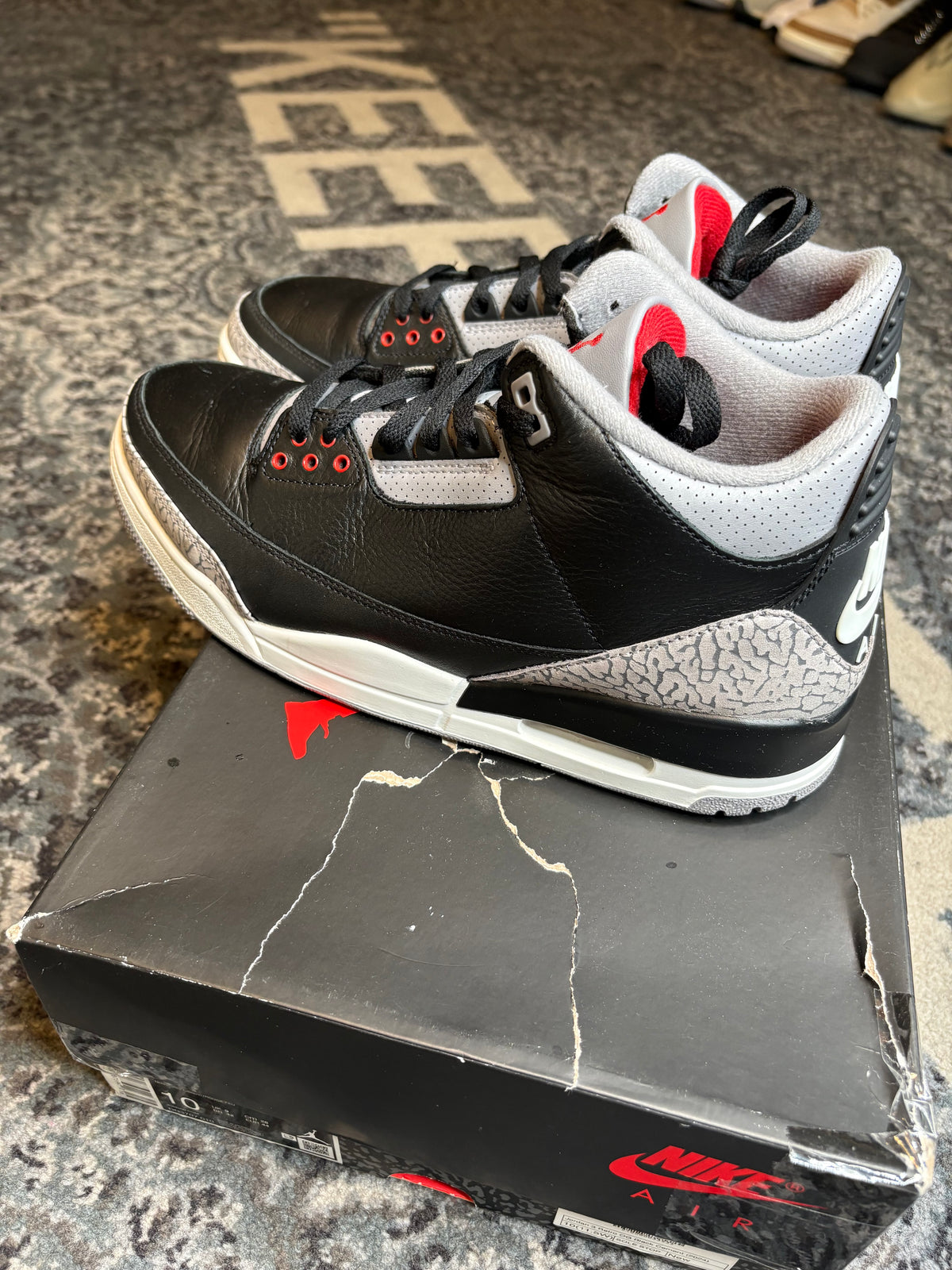 Jordan 3 Retro “Black Cement” Clean Og Size 10