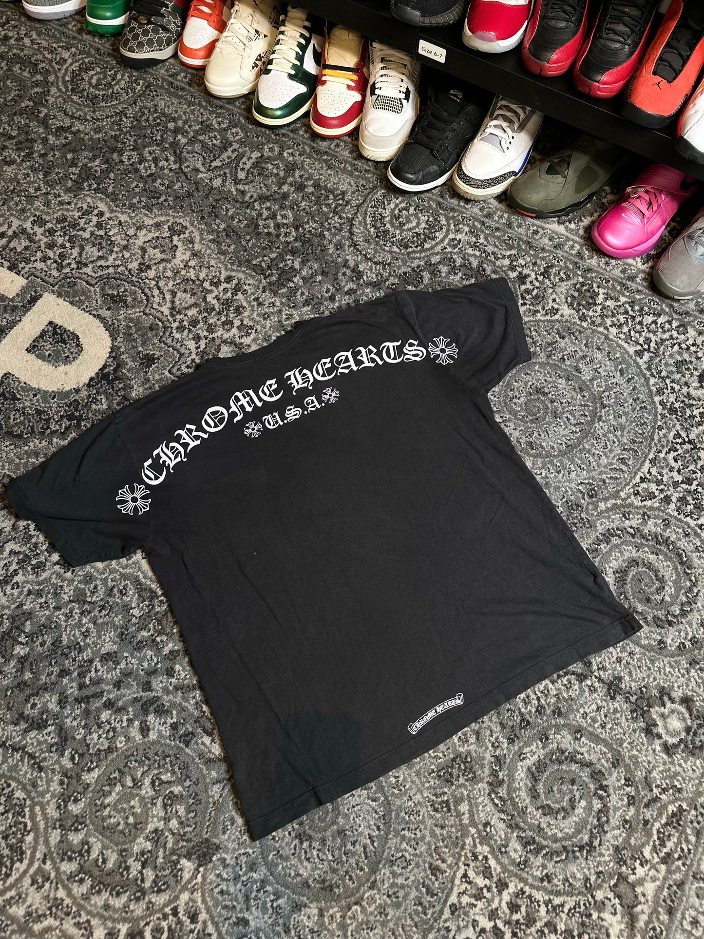 Chrome Hearts Scroll Logo Tee Size XXL