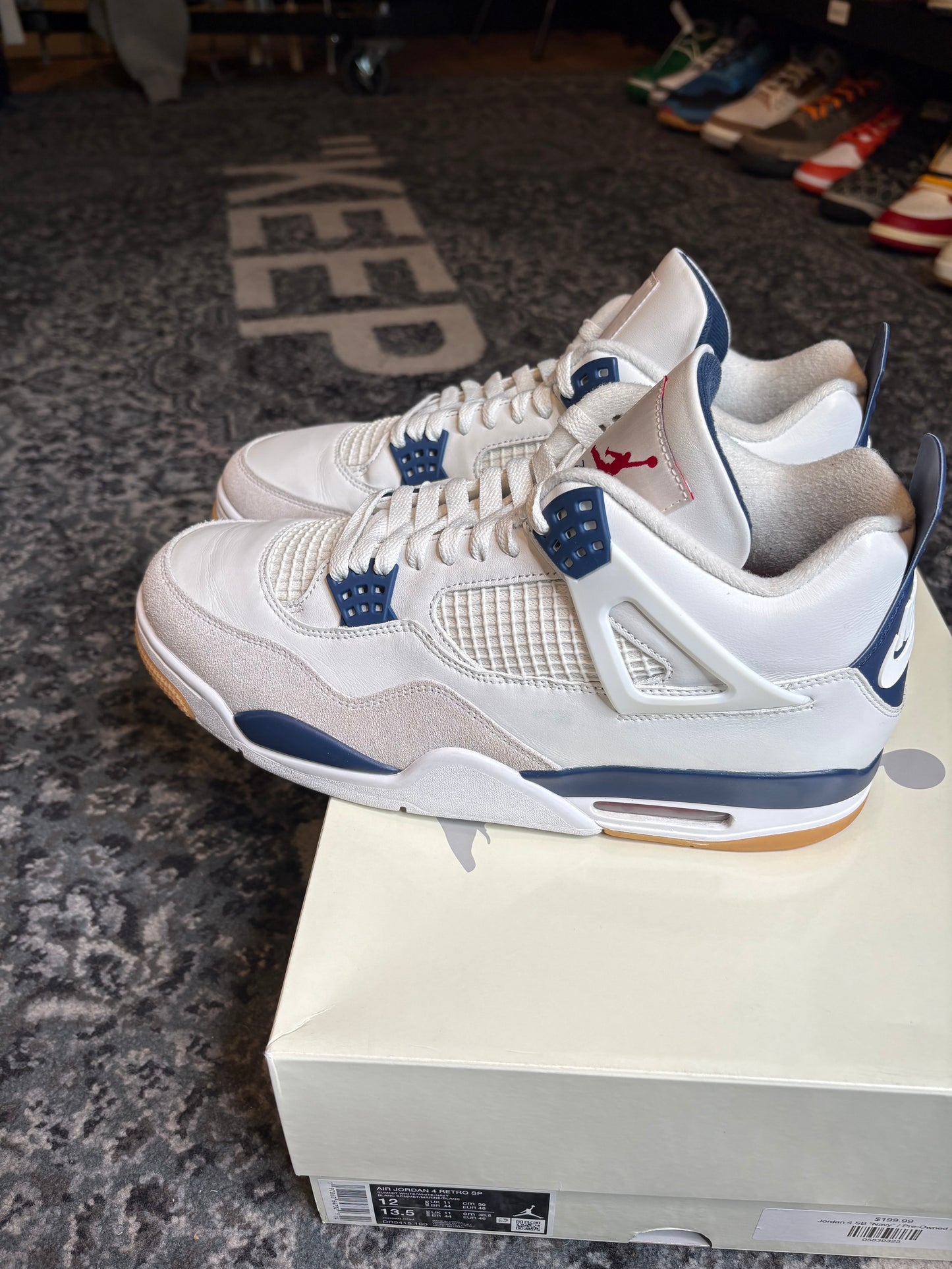 Jordan 4 Retro “Sb Navy” Clean Og Size 12