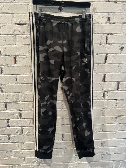 Bape x Adidas Camo Joggers Sz L