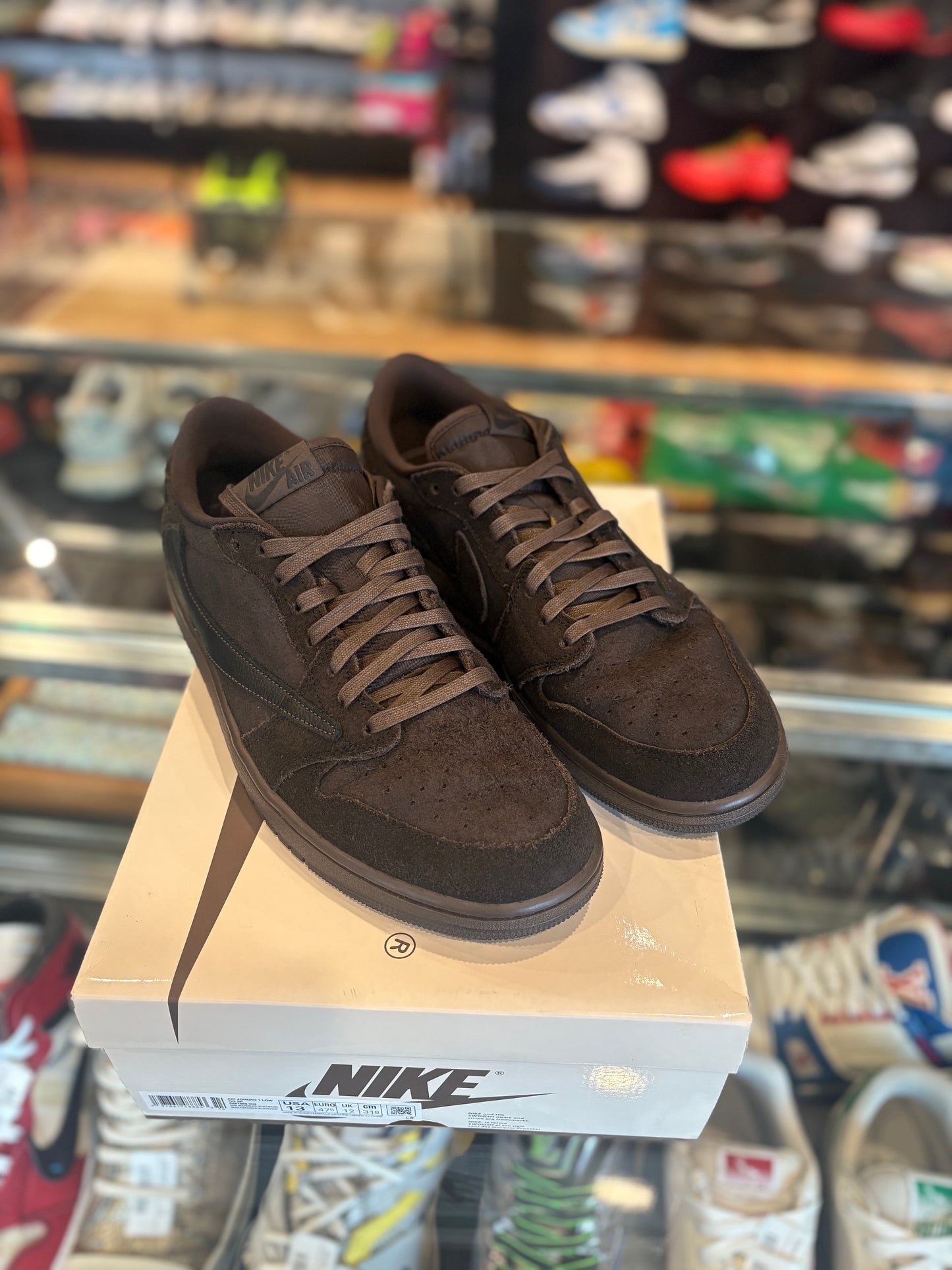 Jordan 1 Retro Low Travis Scott Velvet Brown PO Size 13