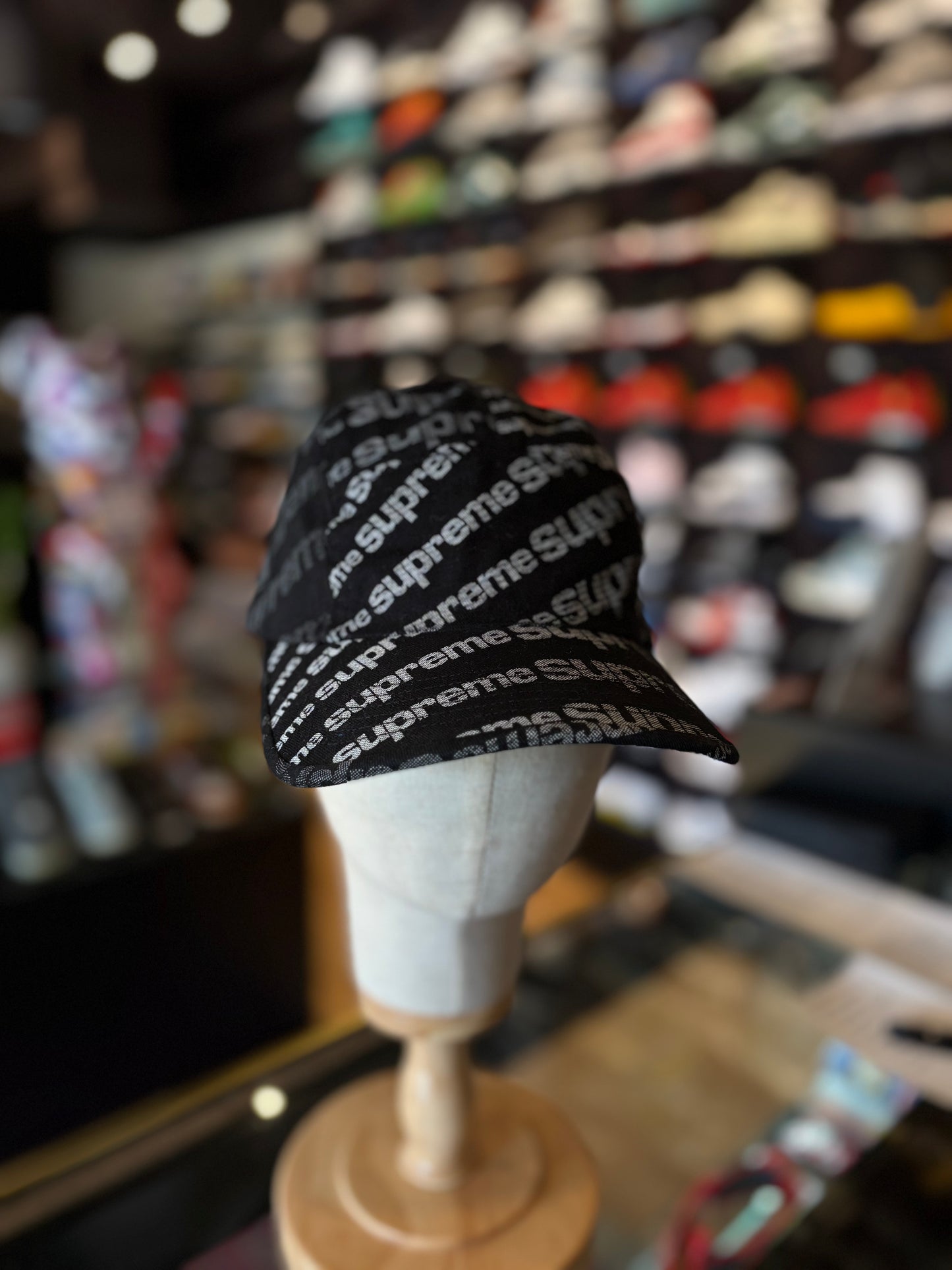 Supreme Black Logo Hat