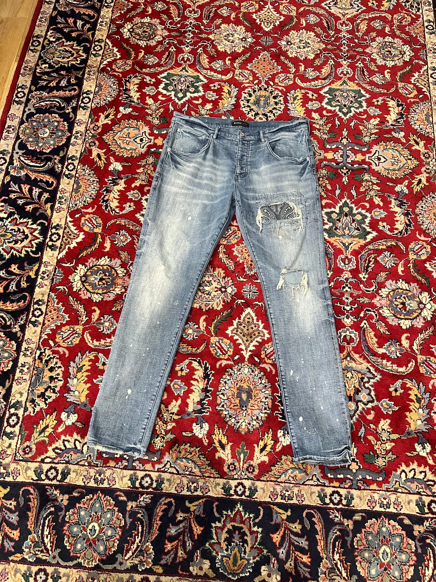 Purple Jeans Bandana Size 36