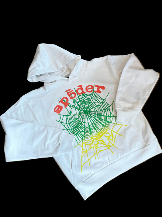 Sp5der OG Web Gradient Hoodie White DS