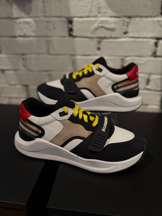 Burberry Ramsey Sneakers White Beige Clean NB Size 46