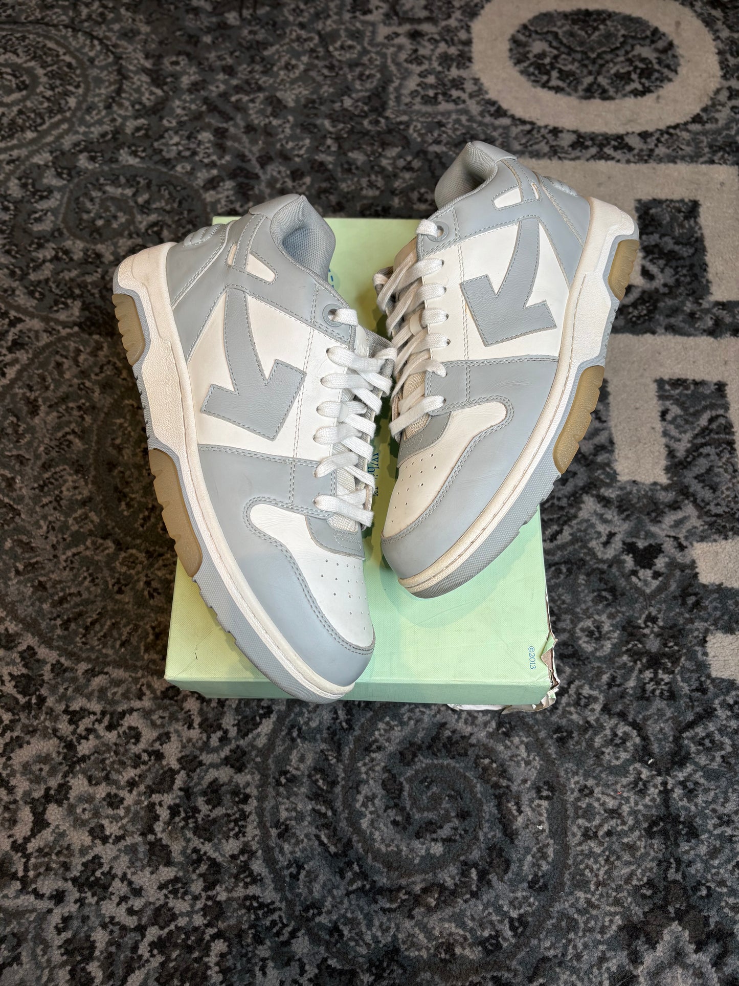 Off White Out Of Office “Grey and White” Po Og Size 10(43 EU)