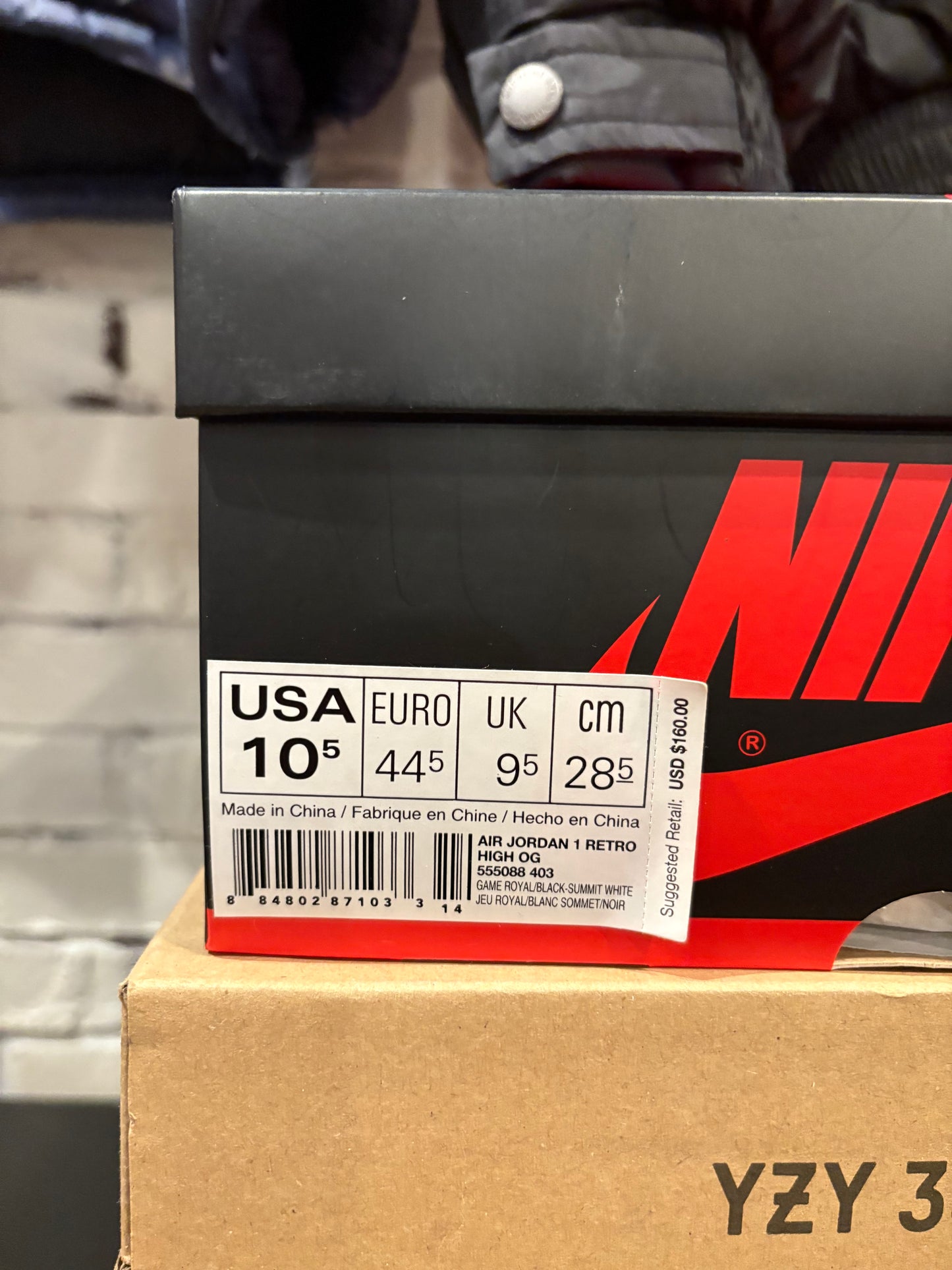 Jordan 1 Retro High Game Royal DS OG Size 10.5