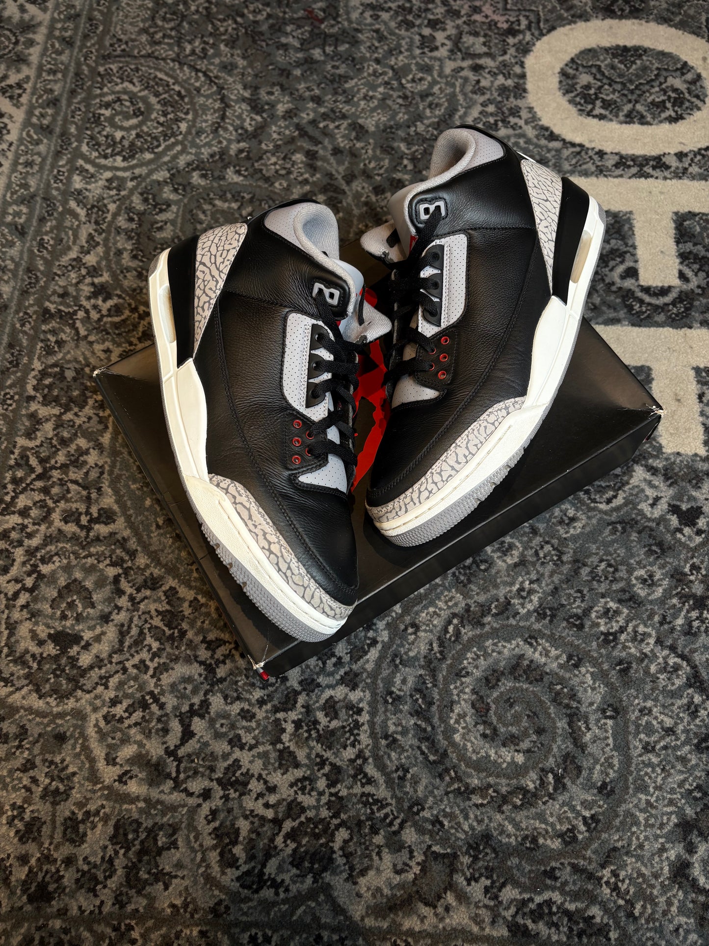 Jordan 3 Retro “Black Cement” Clean Rb Size 13
