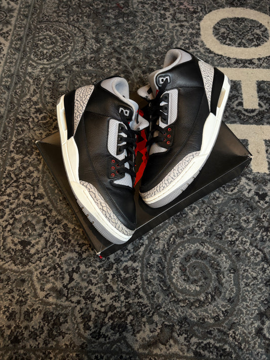 Jordan 3 Retro “Black Cement” Clean Rb Size 13