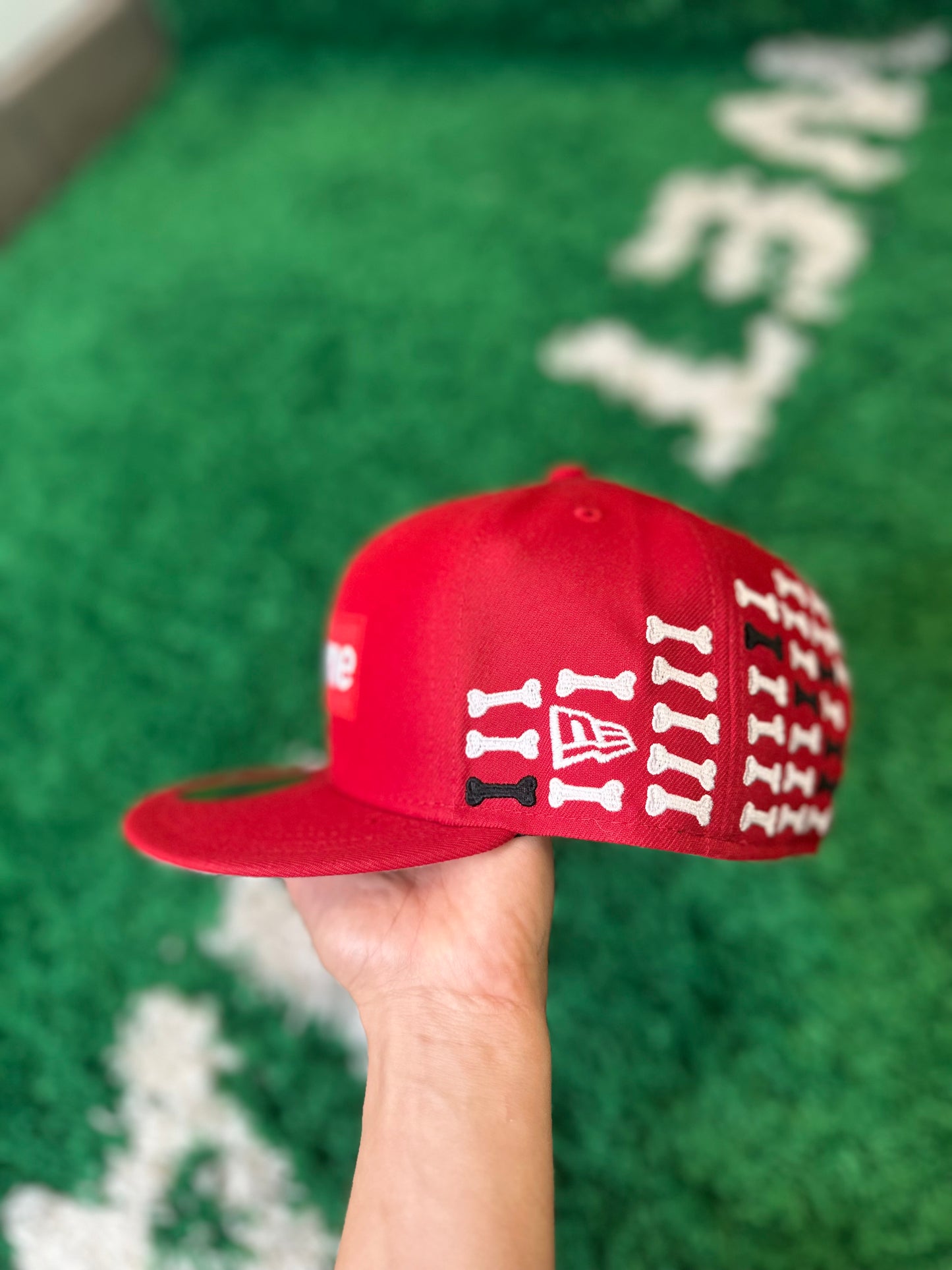 Supreme Bones Box Logo Era Hat DS 7 5/8