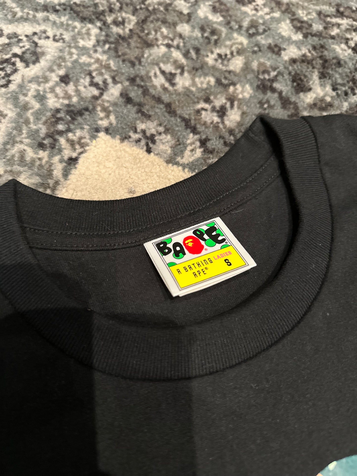 Bape Floral Ape Head Tee Black Size Small