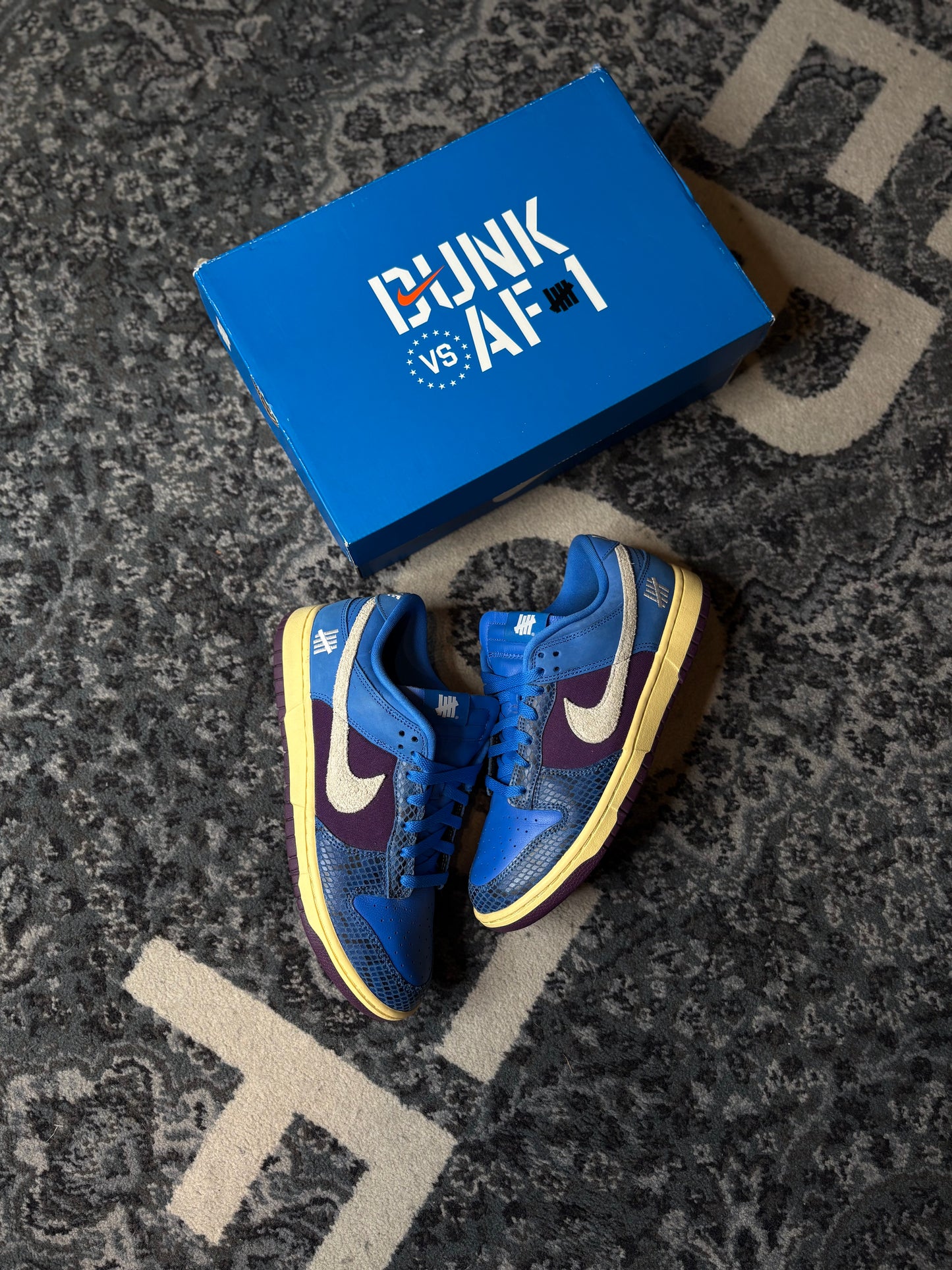 Nike Dunk “Undefeated 5 On It Dunk Vs AF1” Clean Og Size 9.5