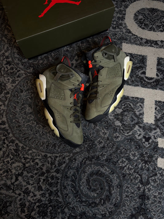 Jordan 6 Retro “Travis Scott Olive” Clean Og Size 11.5