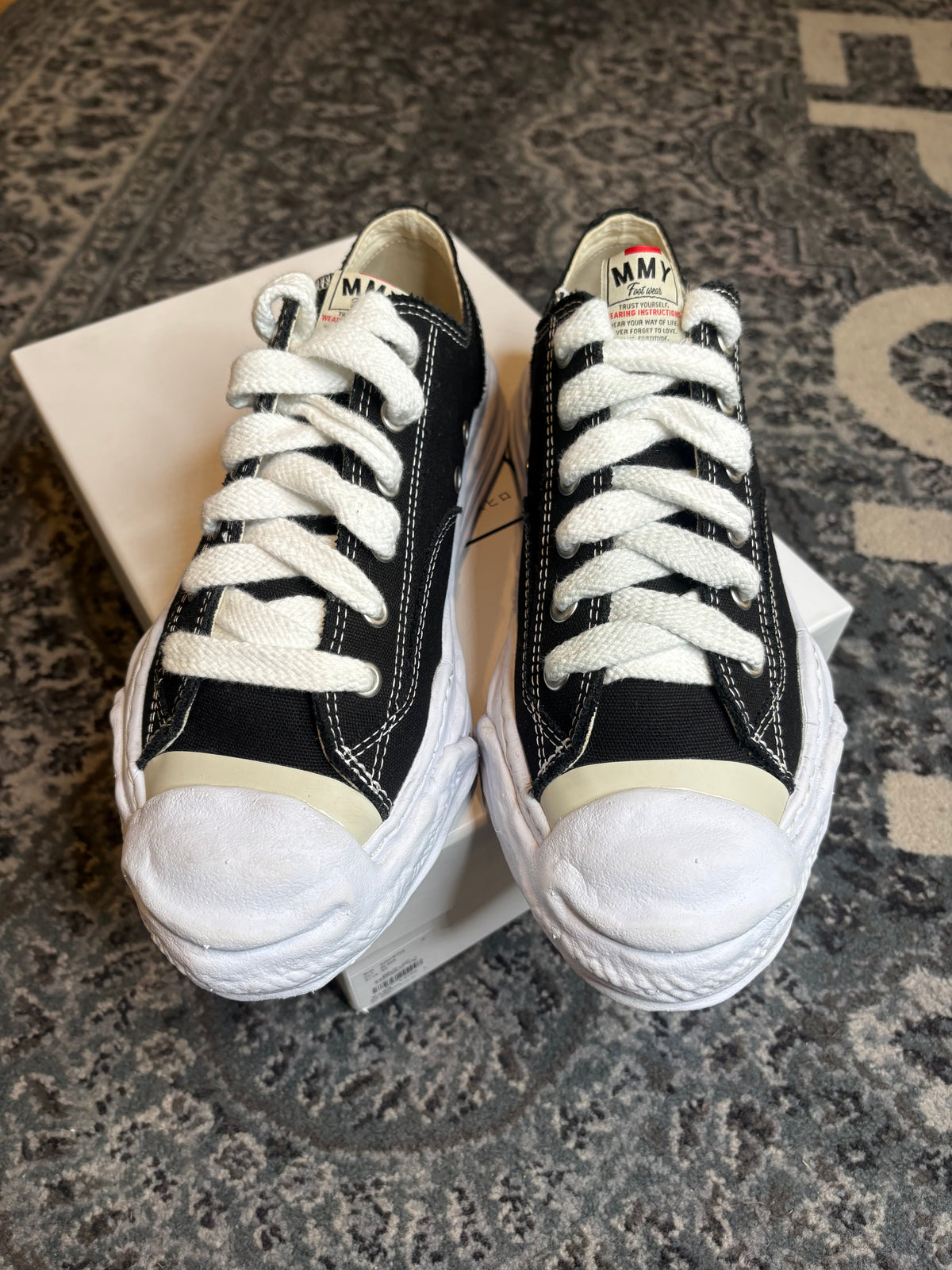 Maison Mihara Yasuhiro Hank OG Sole Canvas Low “Black” Clean Og Size 11(44 EU)