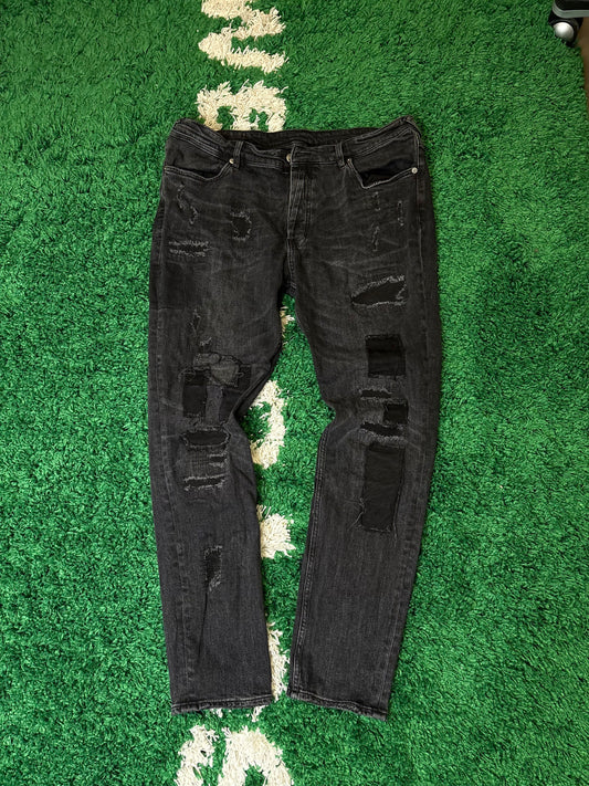 Ksubi Jeans Black Distressed Size 40