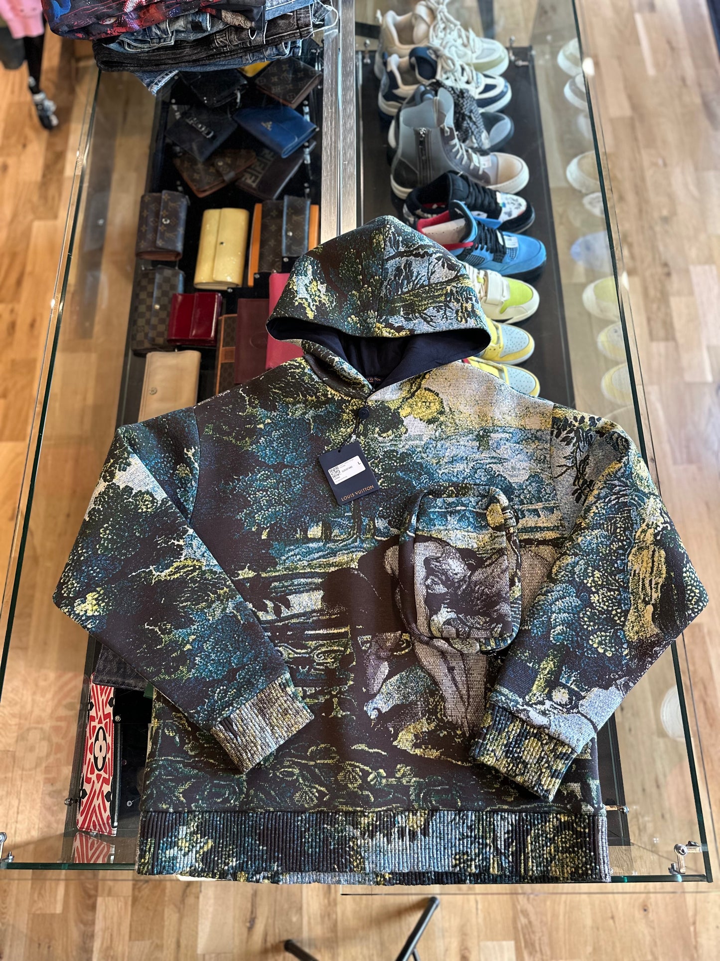 Louis Vuitton Tapestry Hoodie DS Size Large