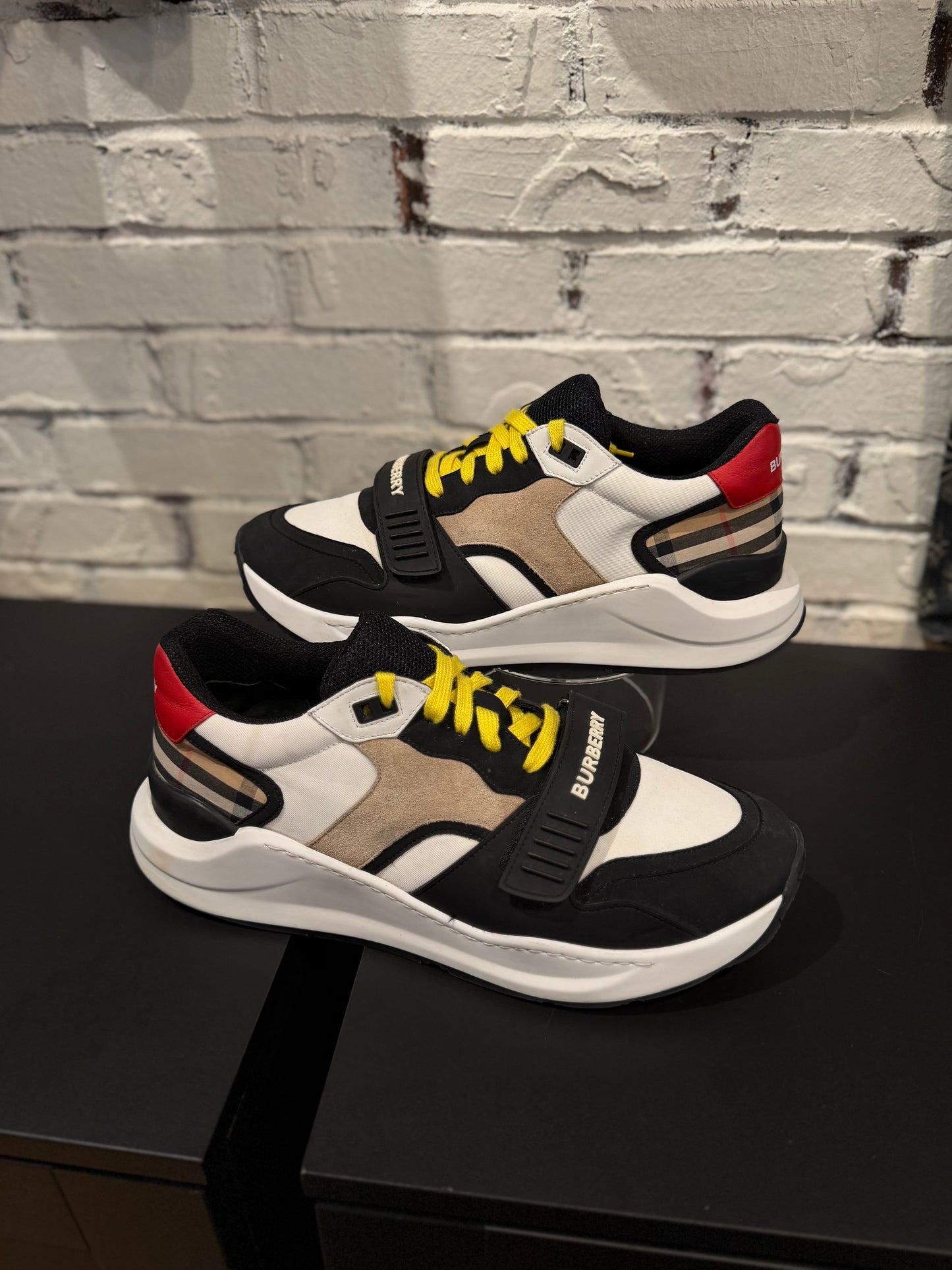 Burberry Ramsey Sneakers White Beige Clean NB Size 46