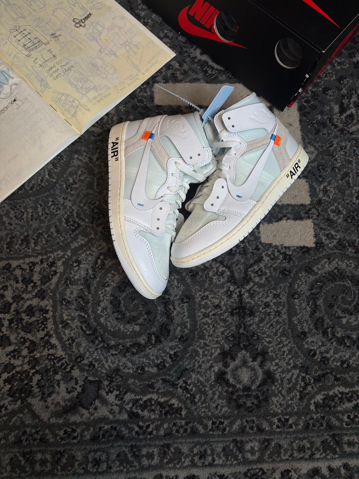 Jordan 1 Retro “Virgil Abloh Archive Alaska” Clean Og Size 8.5