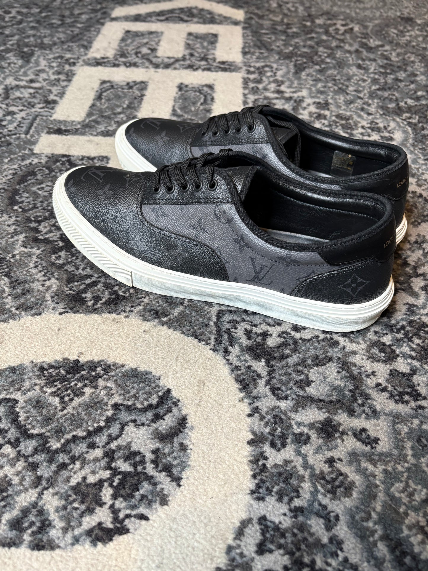 Louis Vuitton Monogram Canvas and Leather Low “Grey/Black” Clean Nb Size 11