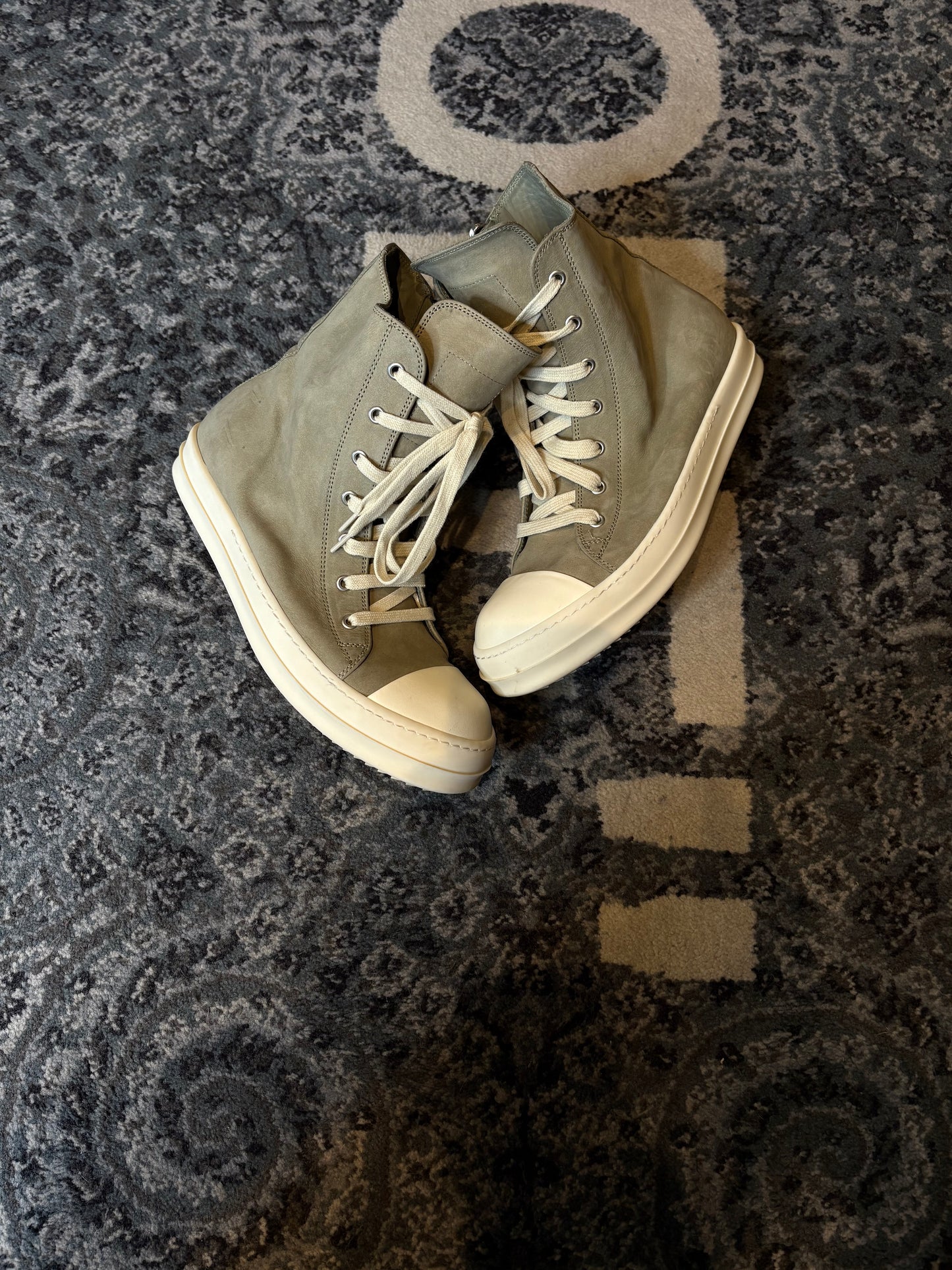 Rick Owens Ramone Green Leather Po Nb Size 8(41 EU)