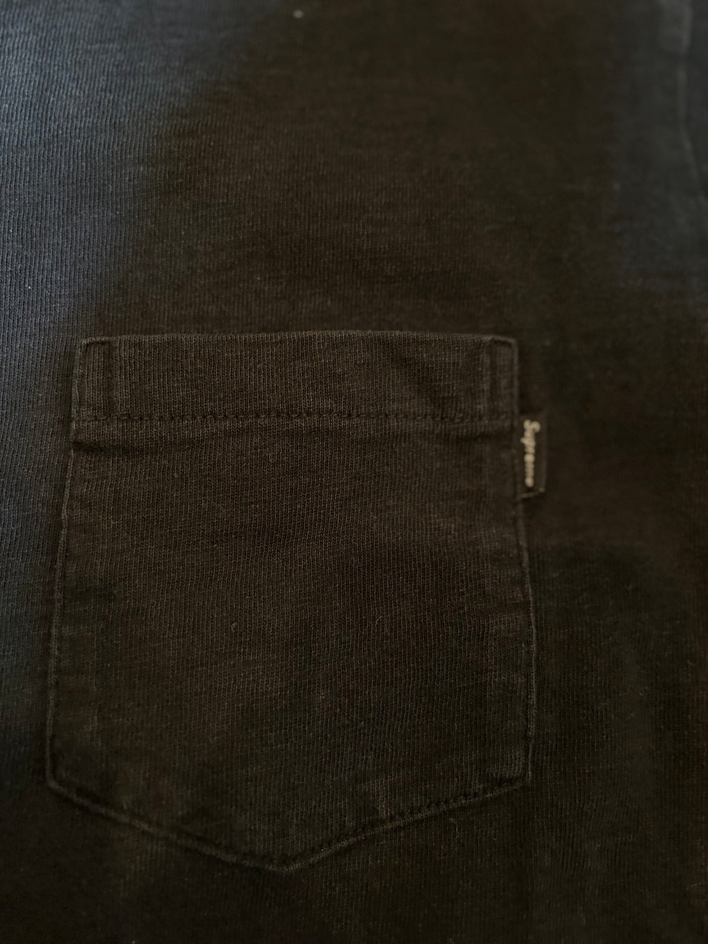 Supreme Pocket Long Sleeve Black Size Medium
