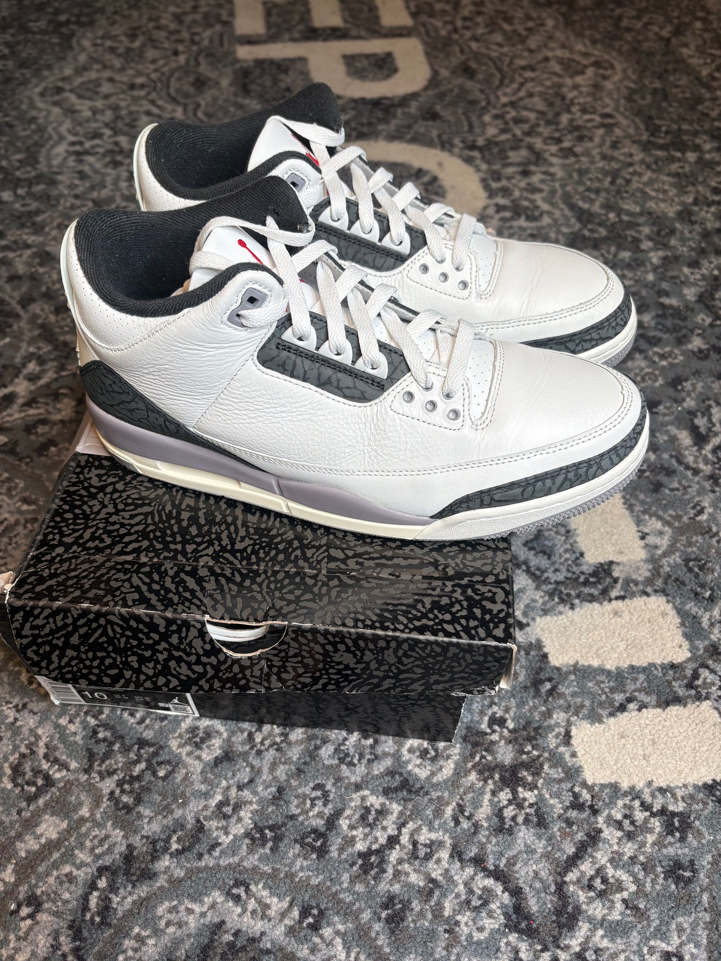 Jordan 3 Retro “Cement Grey” Clean Og Size 10