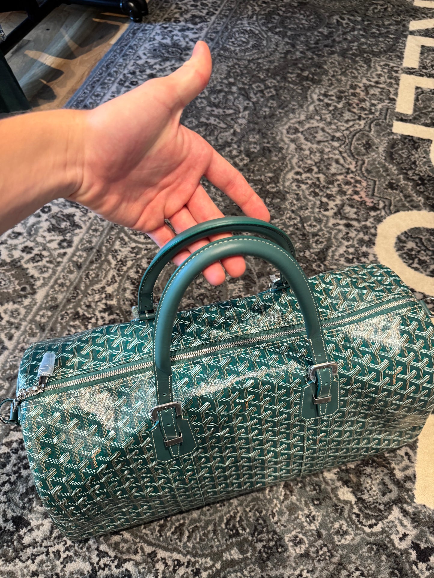 Goyard ‘Boston 50’ Duffle Bag Green