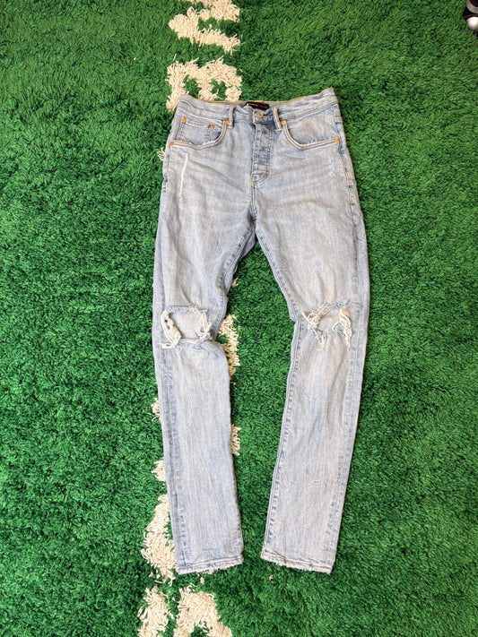 Purple Jeans Light Wash Size 31