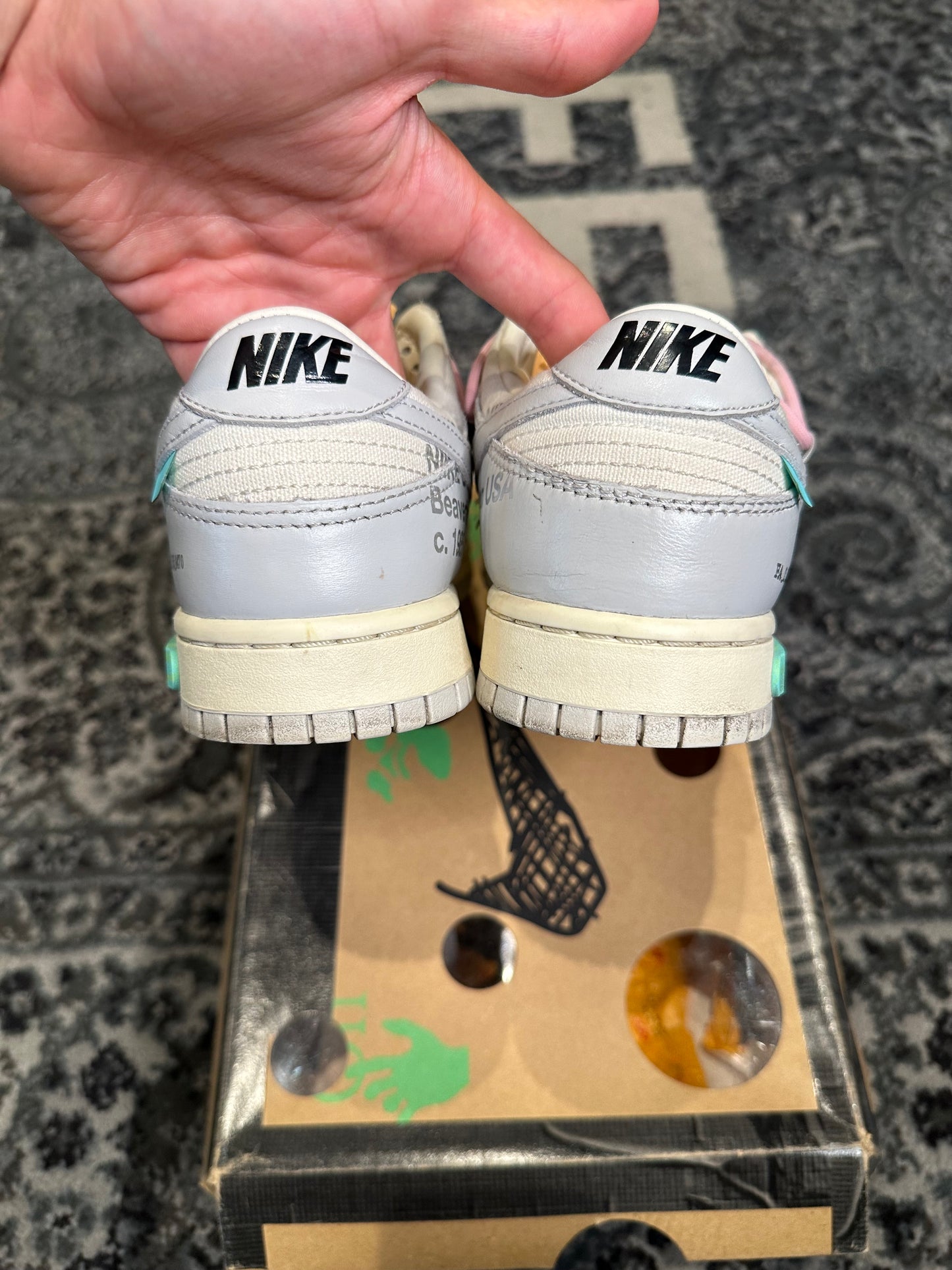 Nike Dunk Low x Off White Lot 9 PO OG Size 9.5