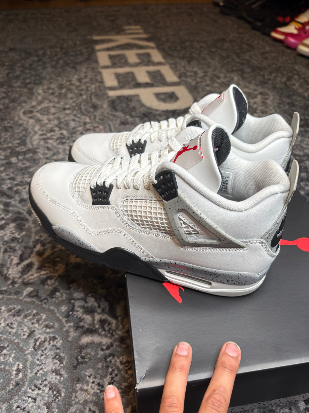 Jordan 4 Retro “White Cement” Clean Og Size 10