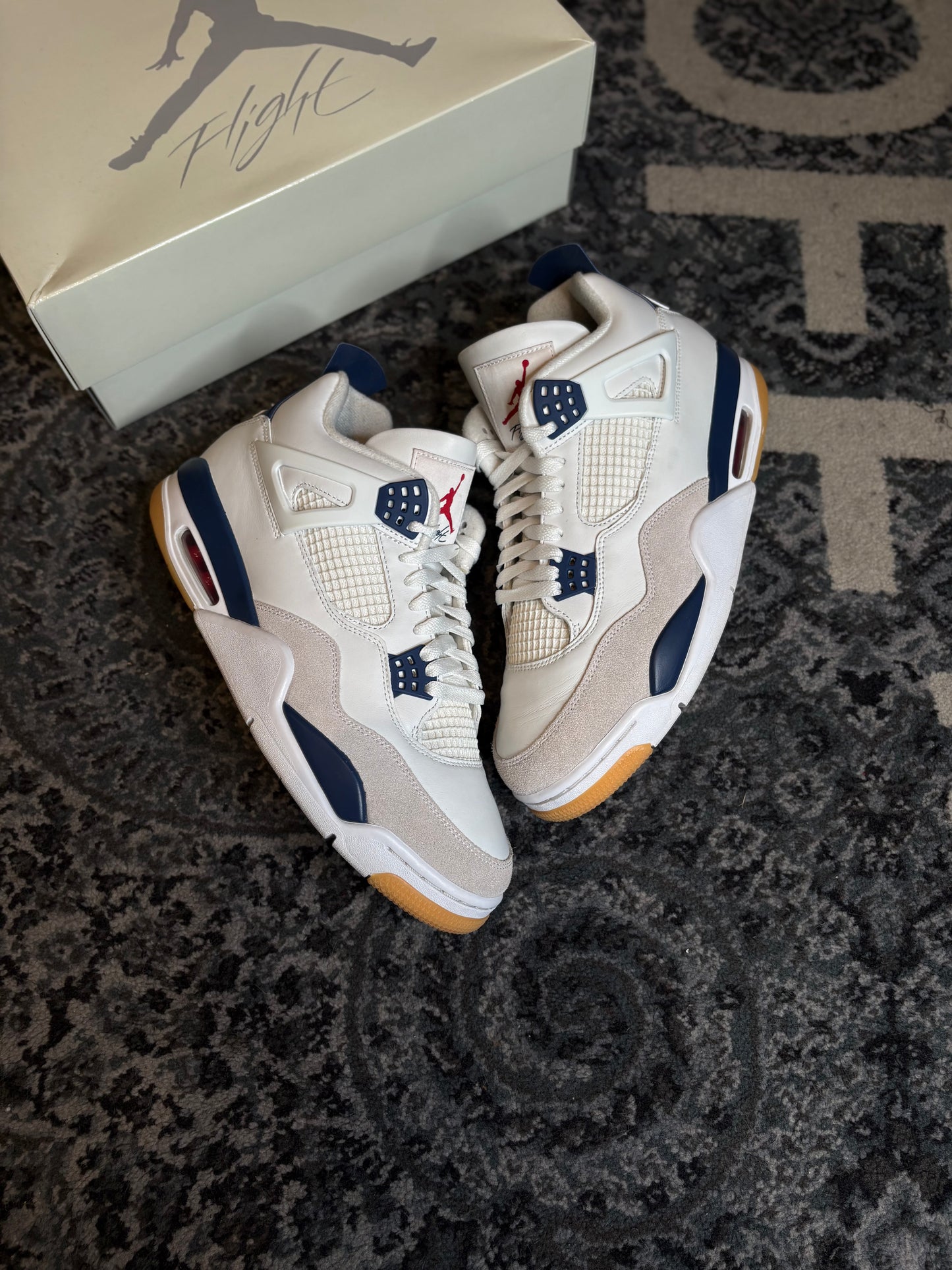 Jordan 4 Retro “Sb Navy” Clean Og Size 12