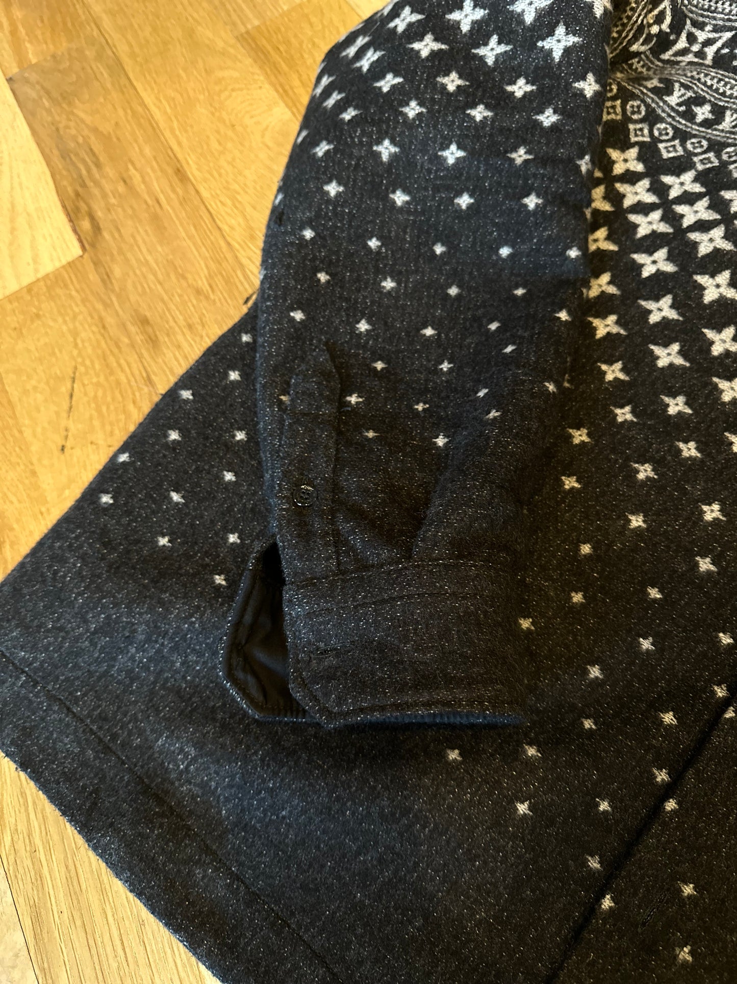 Louis Vuitton Cashmere Monogram Jacket Size 4L