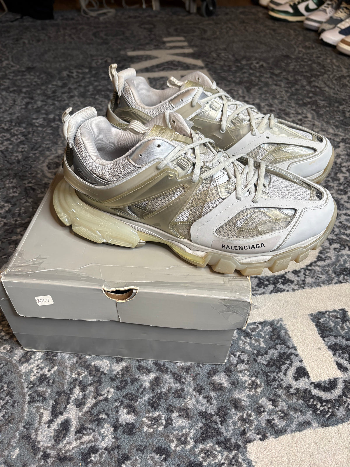 Balenciaga Track Clear Sole “Light Grey” Clean Og Size 14(47 EU)