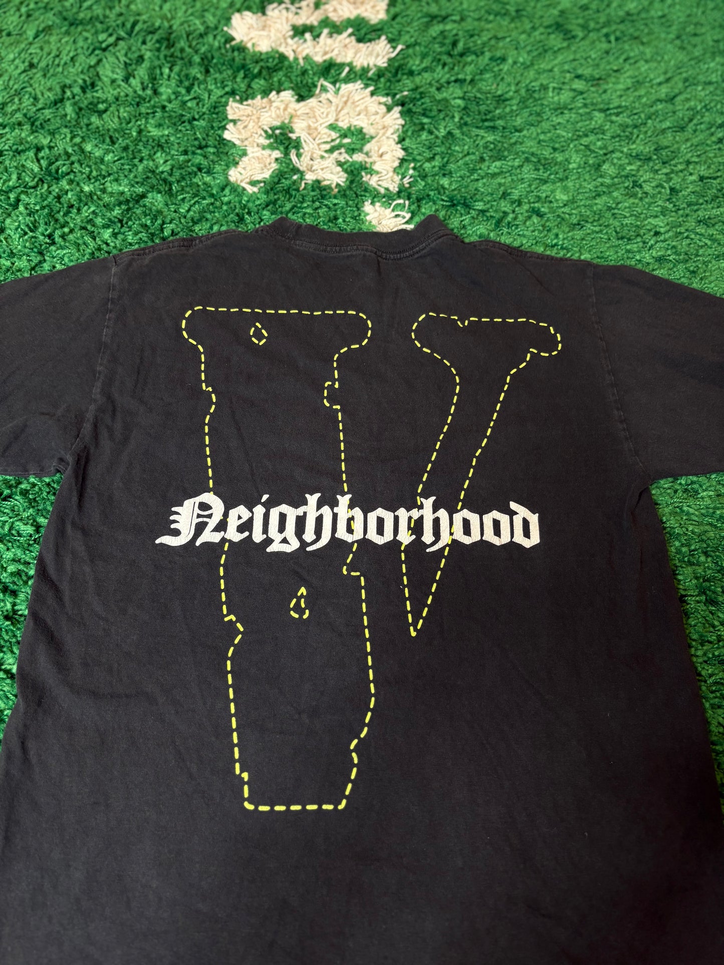 Vlone Neighborhood Tee Black Size Medium