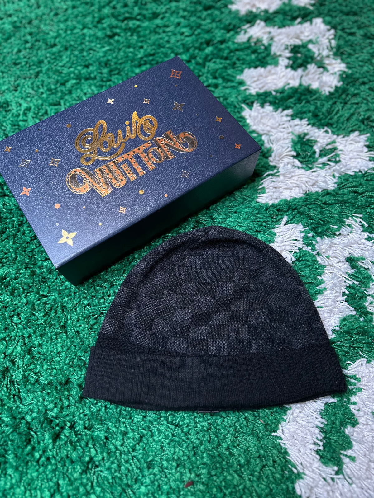 Louis Vuitton Damier Beanie Black
