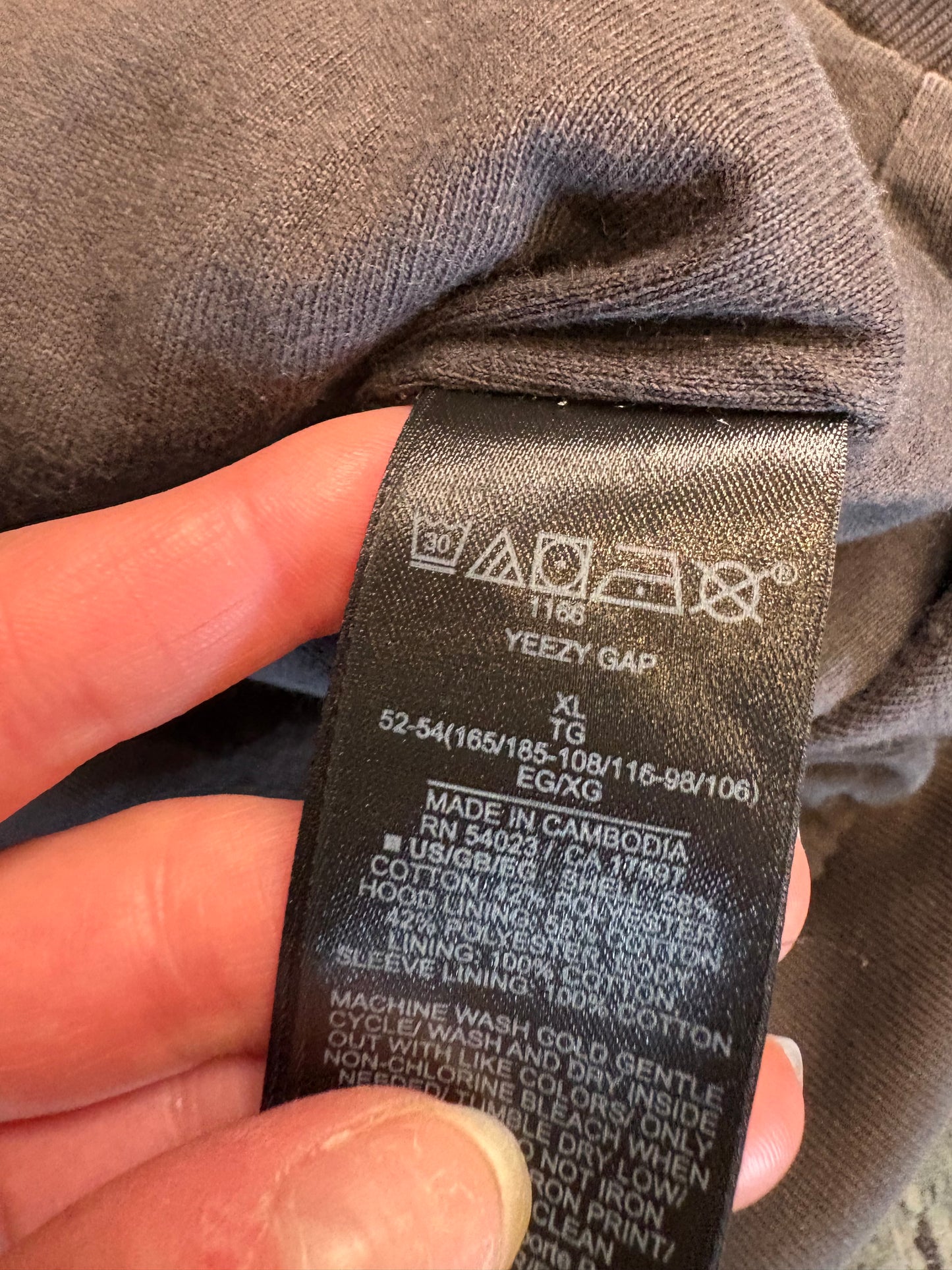Yeezy Gap Dove Hoodie Size XL