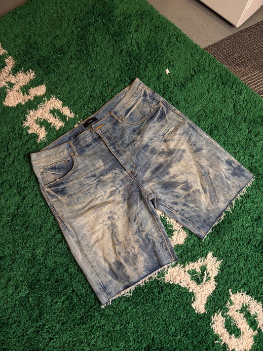 Purple Shorts Light Wash Size 38