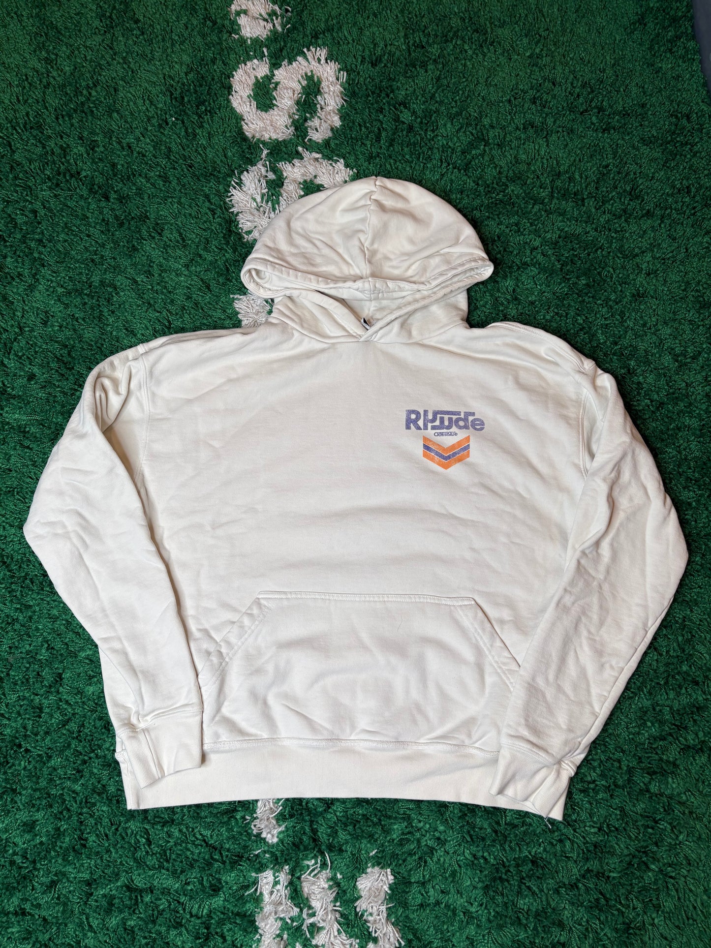 Rhude Hoodie Cream Size Medium